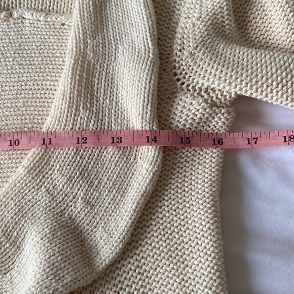 Free people Cascading Ruffle Ivory Cardigan S - Picture 9 of 10